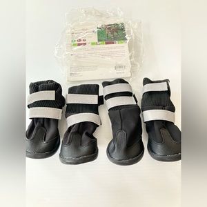 Good2Go Dog Cold Weather Boots Black Neoprene Fleece Lined Shoes Size Large